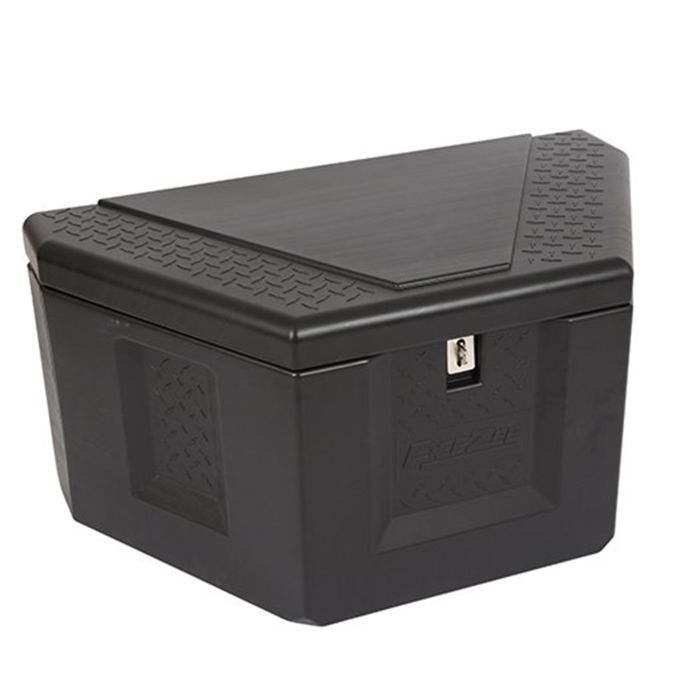 Coffre triangulaire 36" x 19 1/2" x 17 3/4" plastique noir DEEZEE