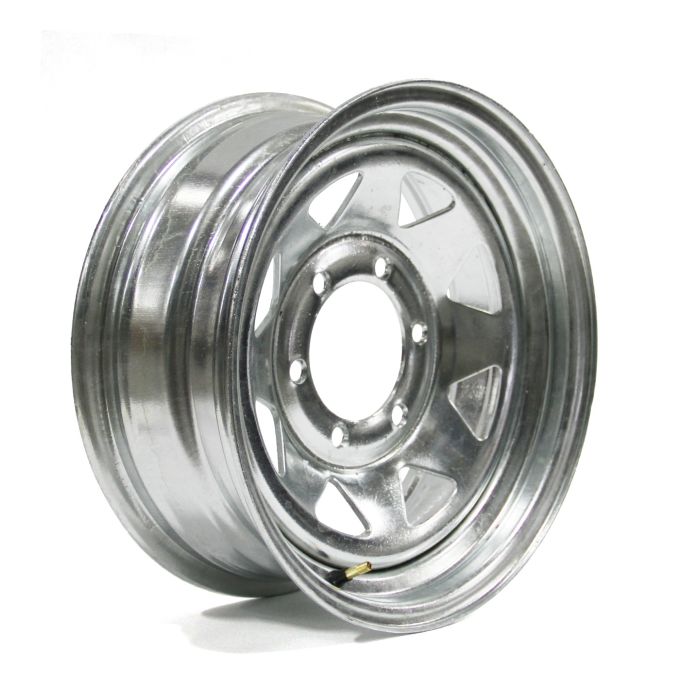 Jante 15" x 6" 6 trous 2830 lbs galvanisée