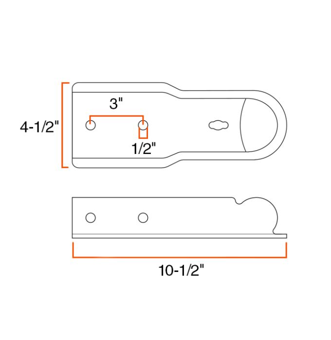 Coupleur de 2" x 3" 3,5K avec goupille RAM