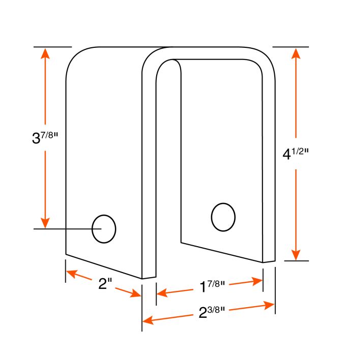 Main d'attache de 2,1K arrière slipper