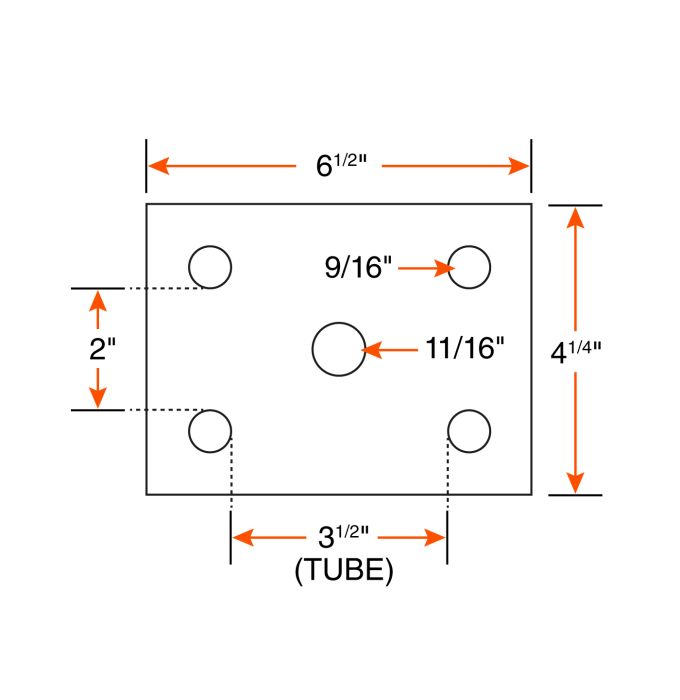 Ensemble de fixation de ressort 2" pour essieu 3 1/2'' 8K