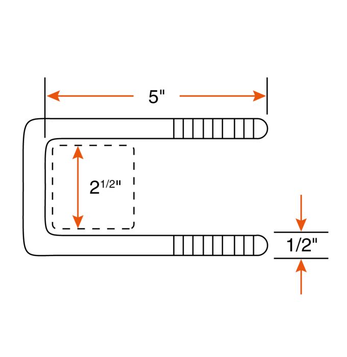 Ensemble de fixation de ressort 1 3/4" pour essieu 2 1/2'' carré