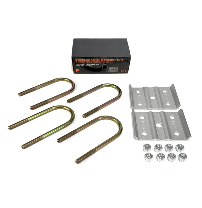 Ensemble de fixation de ressort de 2" pour essieu de 3'' rond 5K-7K